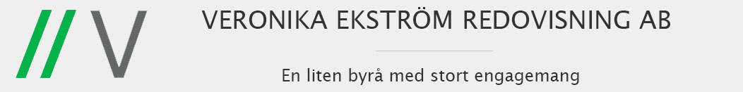 Veronika Ekström Redovisning